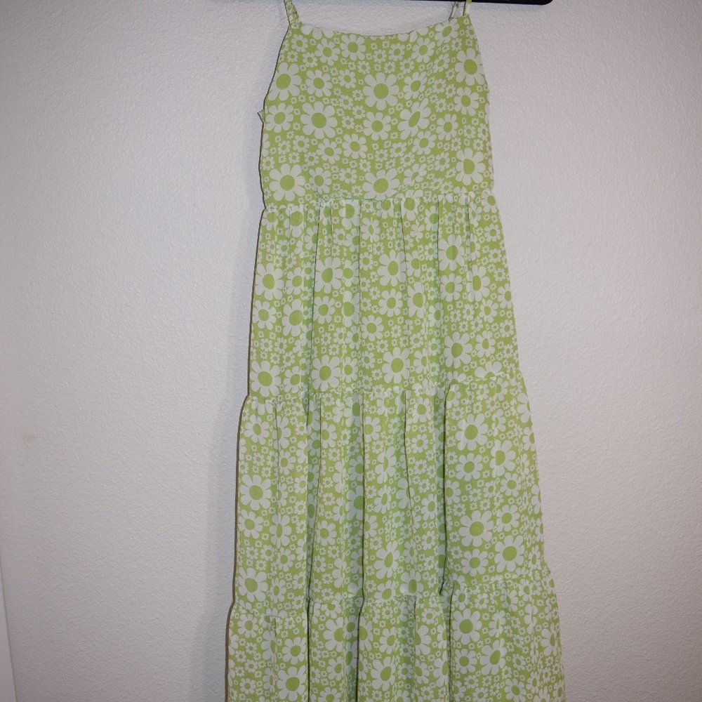 Justify Spring Green Flowy Floral Dress - Picture 2 of 7